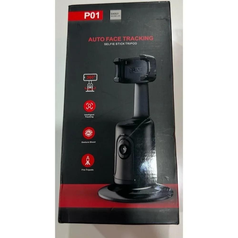 Auto Face Tracking Tripod 360° Rotating Cell Phone Photo and Video Kits Stand